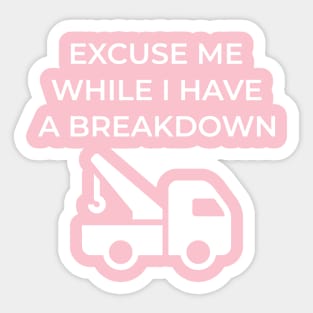 Having a bad day, funny humor Sticker